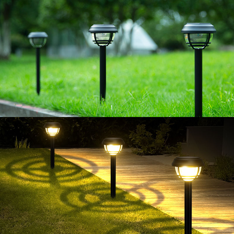 Como as luces solares do xardín transforman os espazos ao aire libre?