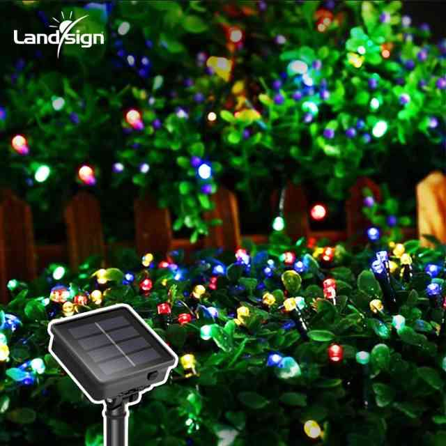 Cordas de luz LED para xardín impermeable para decoración de vacacións ao aire libre