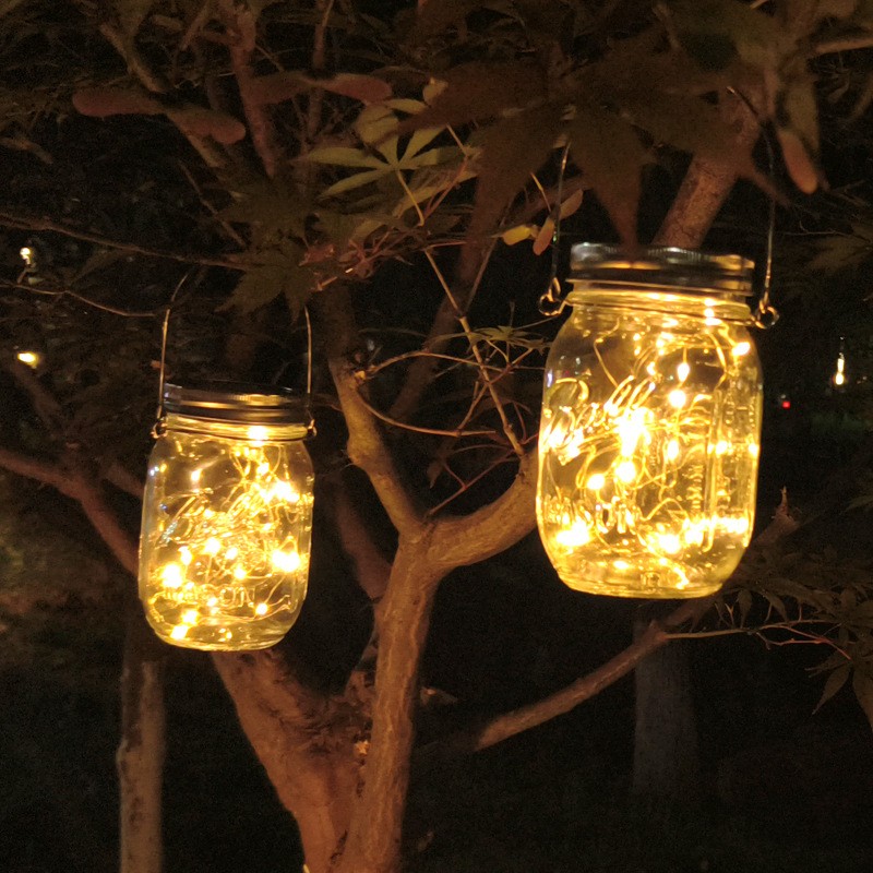 Paisaxe solar Mason Jar Can Lights