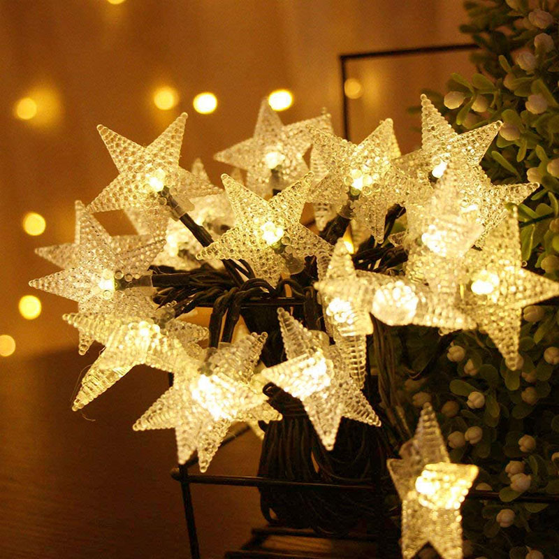 Luces Solar Star Fairy String Lights