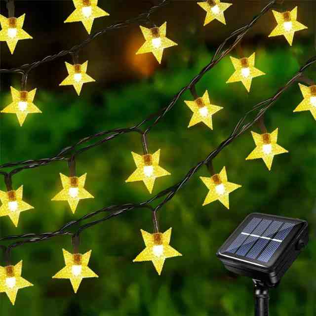 Guirnalda de luces solares de 50 LED Twinkle Star